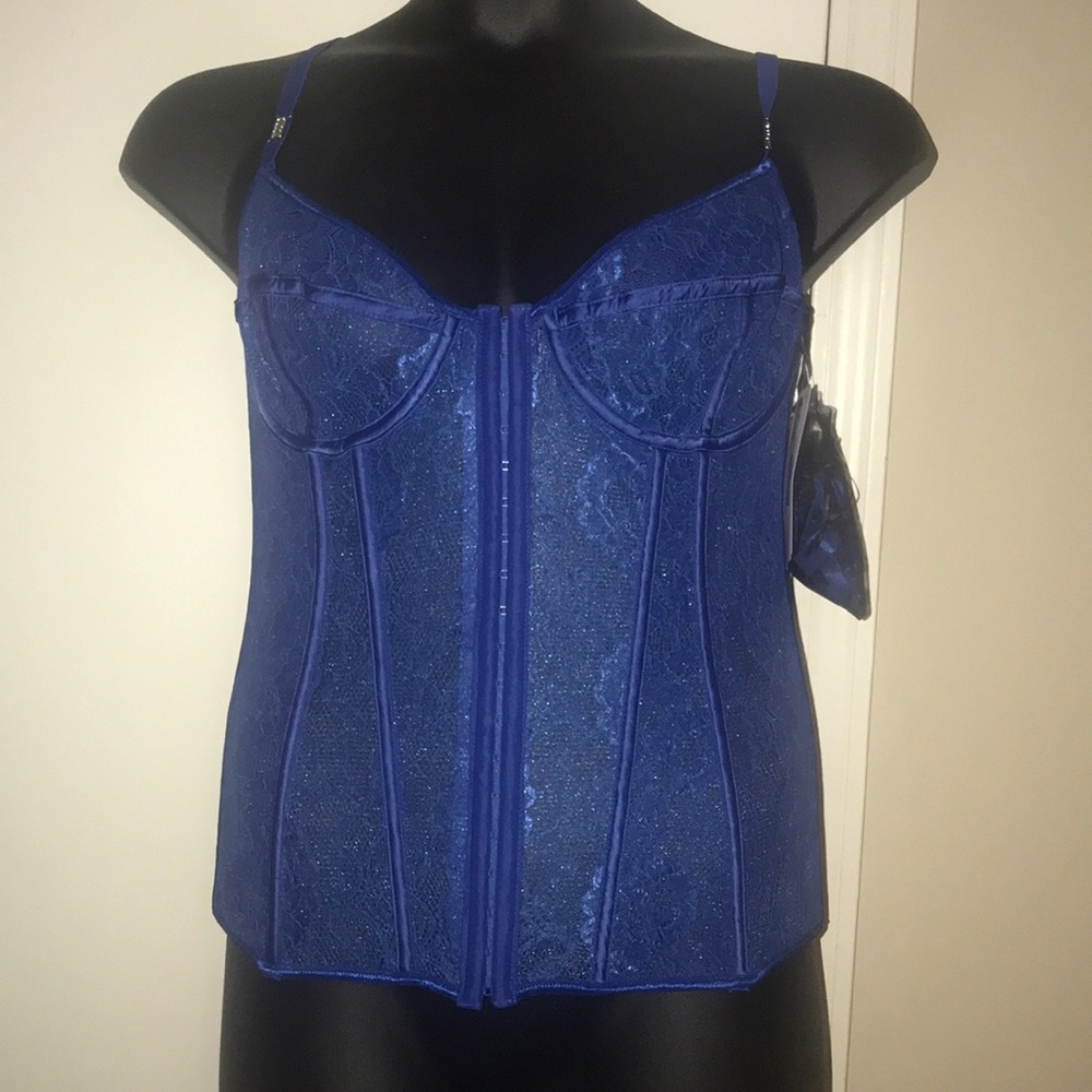 Blue Coquette Bustier